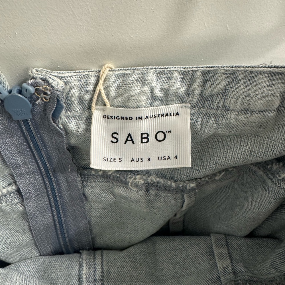 Sabo Skirt Light Blue Denim Tube Top - Picture 7 of 8